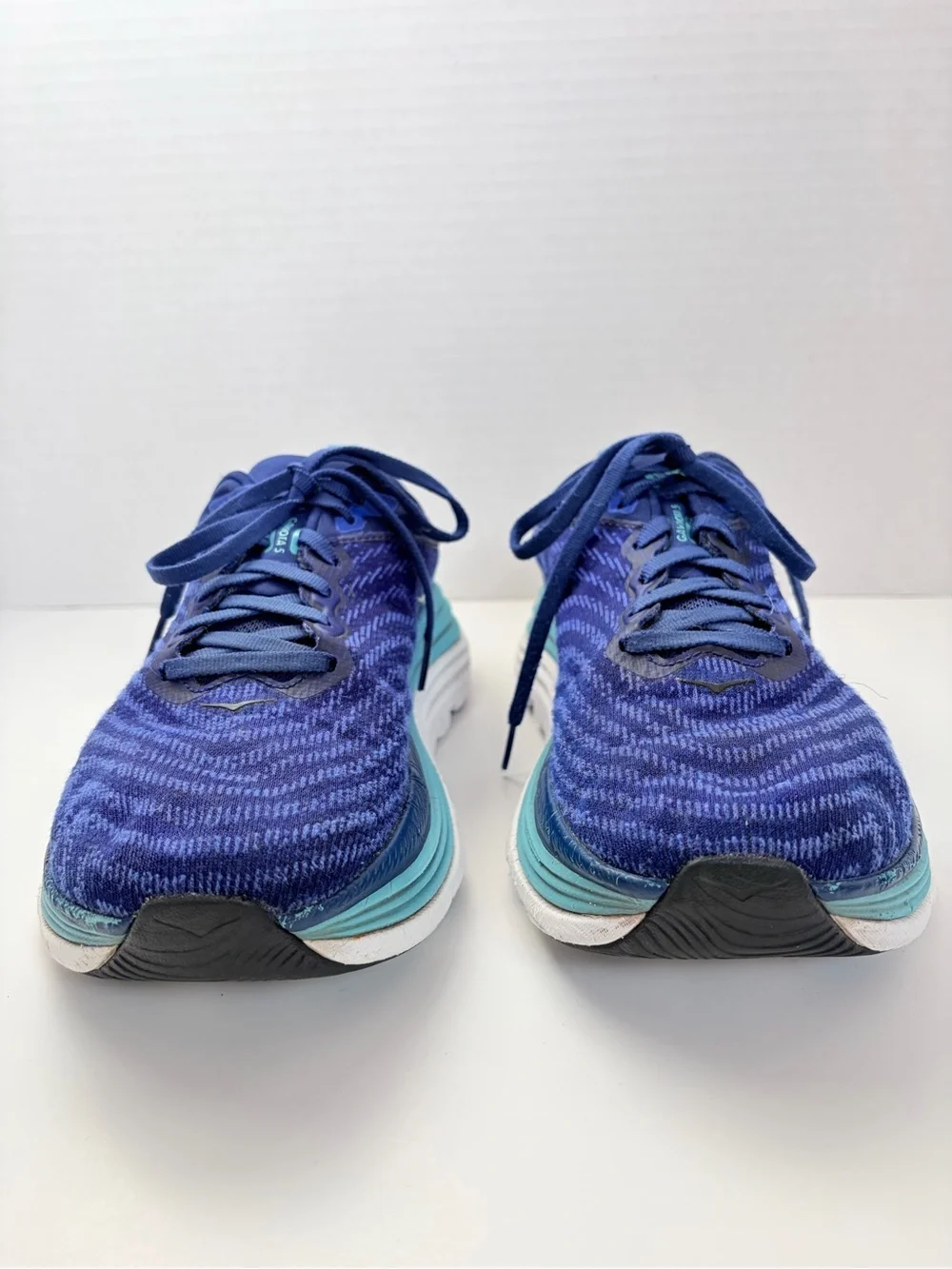 Hoka Cushioned Running Shoes Gaviota 5 Stability Sneakers Blue Teal Size 7.5